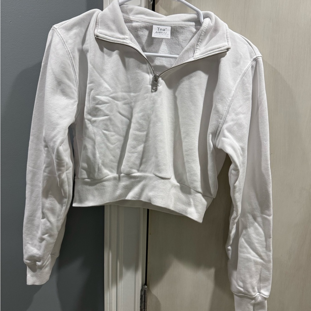 TNA Aritzia quarter zip sweater